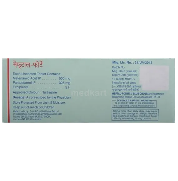 meftal forte tablet 10's